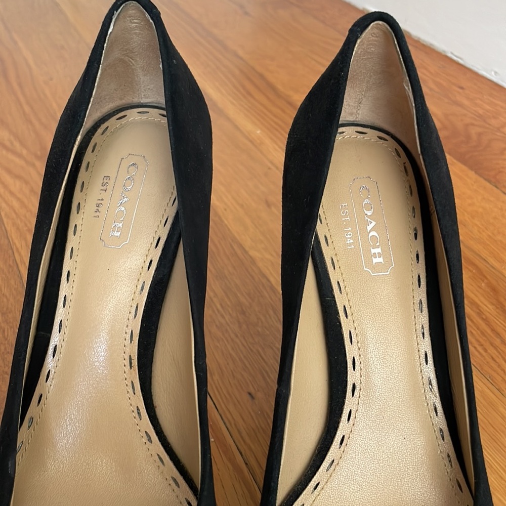 Practically New Suede COACH Shoes - Picture 2 of 7